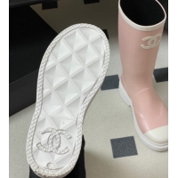 Leisure Chanel Rubber Rain Boots 3.5cm CH122302 Light Pink 2026