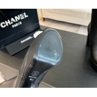 Durable Chanel Stretch Calfskin Leather Platform High Boots 11.5cm CH122303 Black 2026