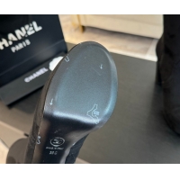 Low Price Chanel Stretch Suede Platform High Boots 11.5cm CH122303 Black2 2026