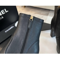 Best Product Chanel Stretch Calfskin Leather Platform Ankle Boots 11.5cm Black CH122303 1223015 2026