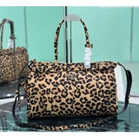 Top Grade Prada Bonnie large Leopard Print handbag 1BA433 2025