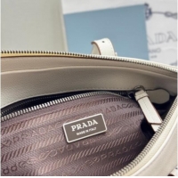 Market Sells Prada Bonnie medium antiqued leather tote bag 1BG628 White 2026