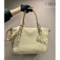 Top Quality Prada Large leather tote bag 1BG602 Light Beige 2026