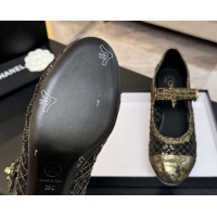 Top Grade Chanel Mesh & Sequins Mary Janes Pumps CH122302 Black 2026