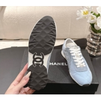 Durable Chanel Calfskin Leather Sneakers G47014 Blue 2026