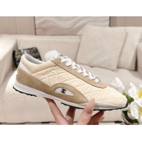 Good Product Chanel Calfskin Leather Sneakers G47014 Beige 2026