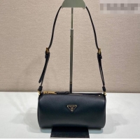 Top Quality Prada Leather pouch bag 1BC239 Black 2026