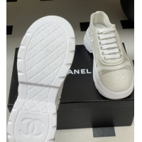 Unique Style Chanel Mesh & Mixed Fibers Sneakers G46509 White 2026