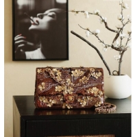 Super Quality Chanel Sequins Medium Classic Flap Bag CH11611 Brown 2025