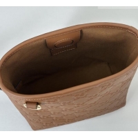 Big Discount Gucci GG Leather Emblem Nano Bucket Bag 847090 Brown 2025