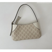 Top Design Gucci GG Canvas Emblem Mini Shoulder bag 820696 White 2026
