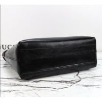 Best Price Gucci Giglio Large Tote Bag in Glossy Leather 853971 Black 2026