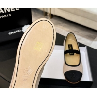 Durable Chanel Suede & Grosgrain Mary Janes Ballet Flats with Bow G46542 Nude 2026