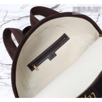 Top Quality Gucci Mens Ophidia Suede medium backpack bag 834466 Dark Brown 2026