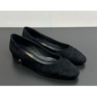 Good Looking Chanel Suede Slingbacks Flat CH122405 Black2 2026