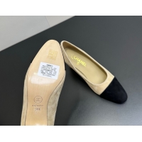 Pretty Style Chanel Suede Pumps 6.5cm CH122405 Beige/Black 2026