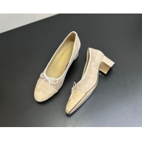 Big Discount Chanel Suede Pumps 6.5cm CH122405 Beige/Yellow 2026