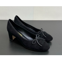 Most Popular Chanel Suede Pumps 6.5cm CH122405 Black2 2026