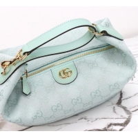 Best Price Gucci Vanity medium top handle bag in GG Canvas 857799 Icy Blue 2026