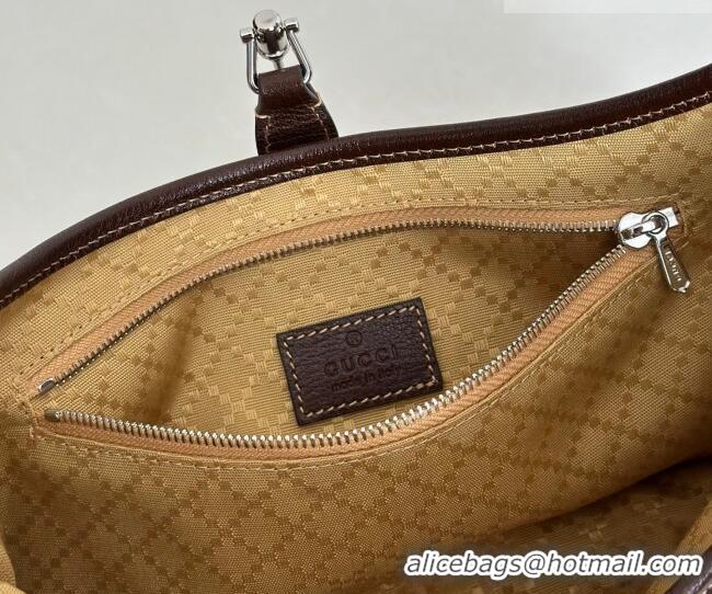 Buy Discount Gucci Jackie Slim small shoulder bag in GG Canvas 863137 Sand Beige/Brown 2026