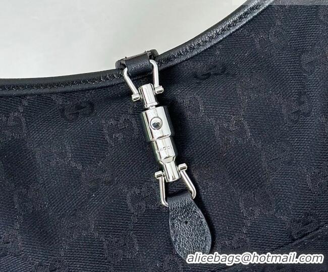 Grade Design Gucci Jackie Slim small shoulder bag in GG Canvas 863137 Black 2026