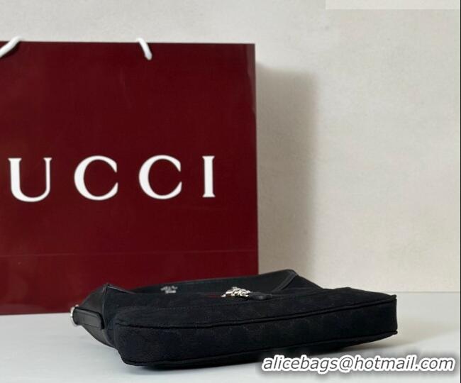 Grade Design Gucci Jackie Slim small shoulder bag in GG Canvas 863137 Black 2026