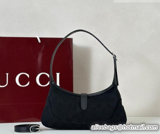 Grade Design Gucci Jackie Slim small shoulder bag in GG Canvas 863137 Black 2026