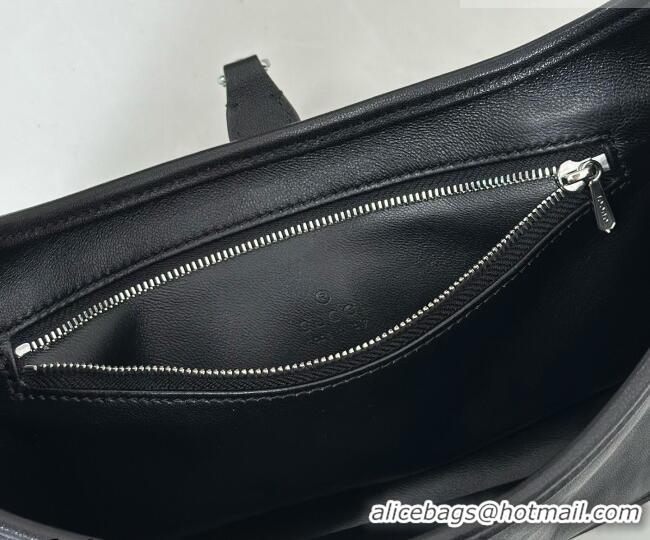Best Price Gucci Jackie Slim small shoulder bag in Glossy Grainy Leather 863137 Black 2026