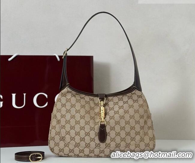 Promotional Gucci Jackie Slim medium shoulder bag in GG Canvas 863136 Sand Beige/Brown 2026