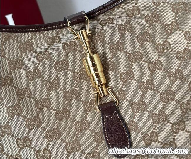Promotional Gucci Jackie Slim medium shoulder bag in GG Canvas 863136 Sand Beige/Brown 2026