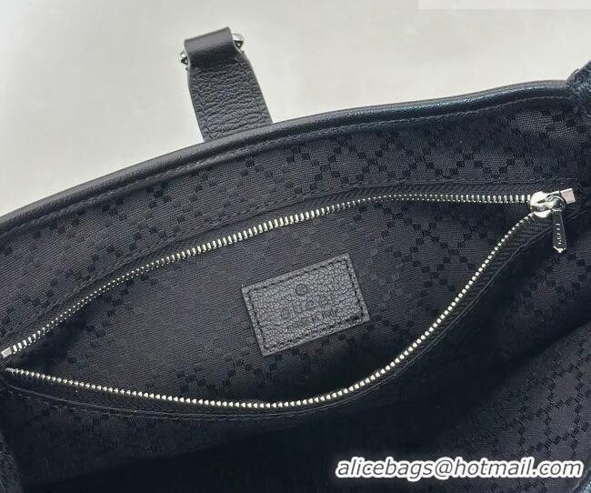 Pretty Style Gucci Jackie Slim medium shoulder bag in GG Canvas 863136 Black 2026