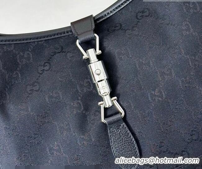 Pretty Style Gucci Jackie Slim medium shoulder bag in GG Canvas 863136 Black 2026