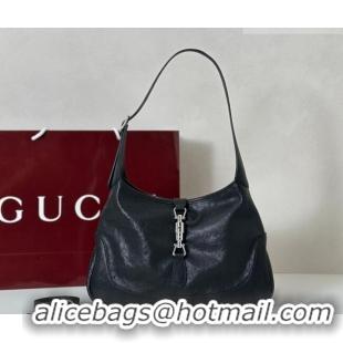 Buy Cheap Gucci Jackie Slim medium shoulder bag in Lambskin Leather 863136 Black 2026