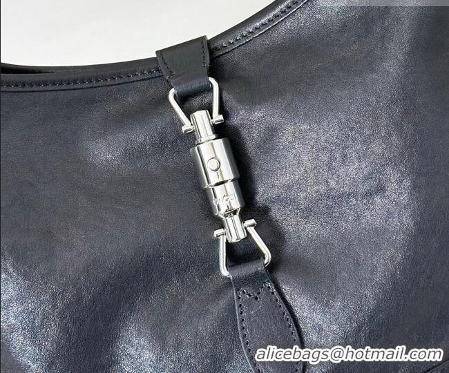 Buy Cheap Gucci Jackie Slim medium shoulder bag in Lambskin Leather 863136 Black 2026
