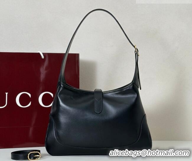 Best Price Gucci Jackie Slim medium shoulder bag in Shiny Leather 863136 Black 2026