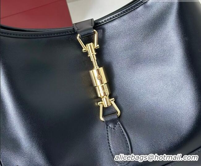 Best Price Gucci Jackie Slim medium shoulder bag in Shiny Leather 863136 Black 2026