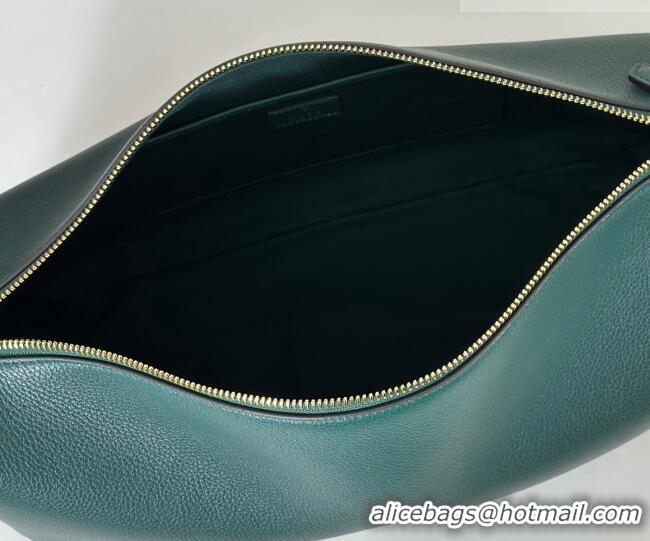 Top Quality Gucci Half Horsebit large shoulder bag in Grainy Leather 862530 Green 2026