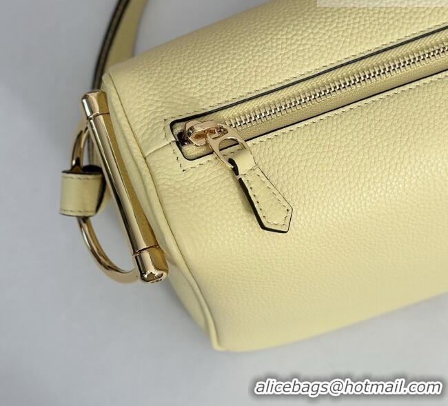 Luxury Cheap Gucci Half Horsebit medium shoulder bag in Leather 860787 Yellow 2026