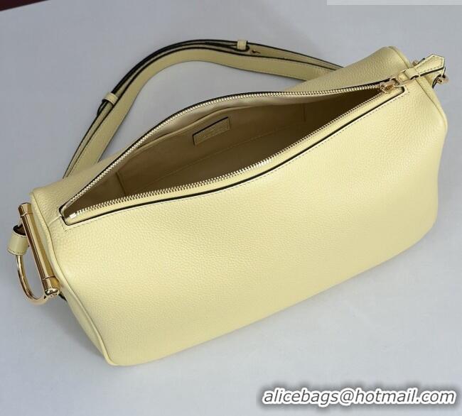 Luxury Cheap Gucci Half Horsebit medium shoulder bag in Leather 860787 Yellow 2026