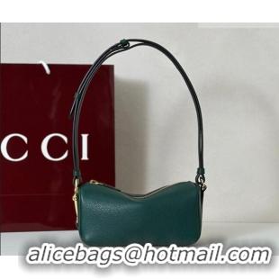 Grade Design Gucci Half Horsebit mini shoulder bag in Grainy Leather 860784 Dark Green 2026