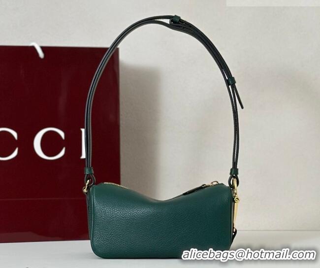 Grade Design Gucci Half Horsebit mini shoulder bag in Grainy Leather 860784 Dark Green 2026