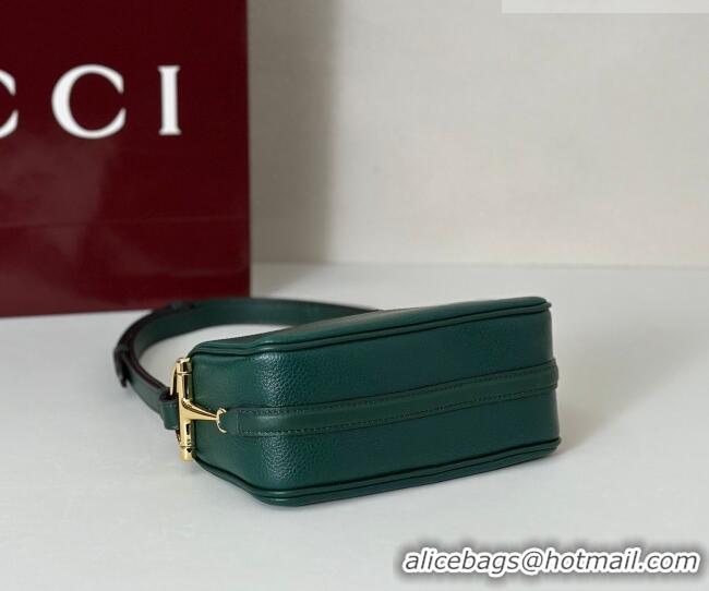 Grade Design Gucci Half Horsebit mini shoulder bag in Grainy Leather 860784 Dark Green 2026