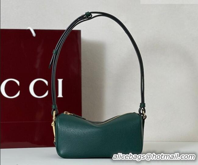 Grade Design Gucci Half Horsebit mini shoulder bag in Grainy Leather 860784 Dark Green 2026