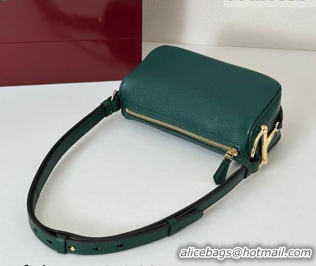 Grade Design Gucci Half Horsebit mini shoulder bag in Grainy Leather 860784 Dark Green 2026