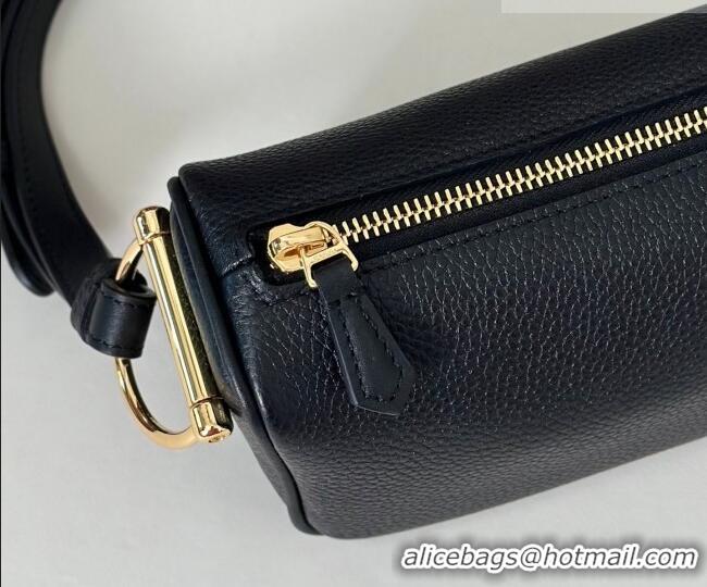 Luxury Discount Gucci Half Horsebit mini shoulder bag in Grainy Leather 860784 Black 2026