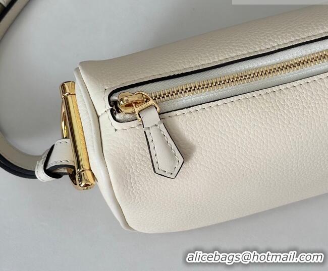 Super Quality Gucci Half Horsebit mini shoulder bag in Grainy Leather 860784 White 2026