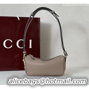 Good Discount Gucci Half Horsebit mini shoulder bag in Grainy Leather 860784 Taupe 2026