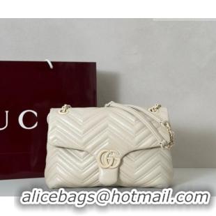 Classic Specials Gucci GG Marmont Leather medium shoulder bag 850676 Ivory White 2026