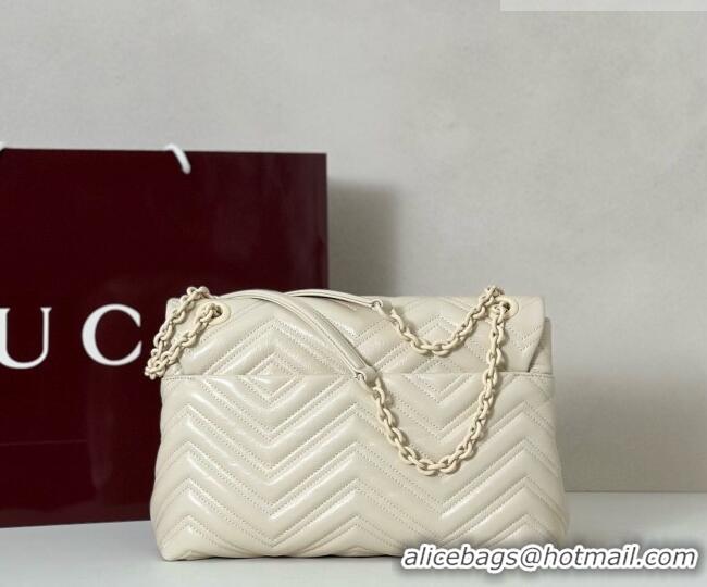 Classic Specials Gucci GG Marmont Leather medium shoulder bag 850676 Ivory White 2026