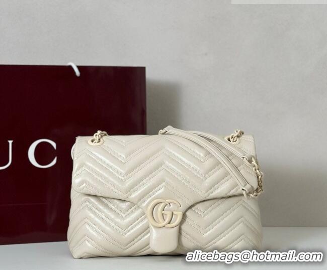 Classic Specials Gucci GG Marmont Leather medium shoulder bag 850676 Ivory White 2026